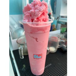 นมชมพูปั่น แก้วยีราฟ