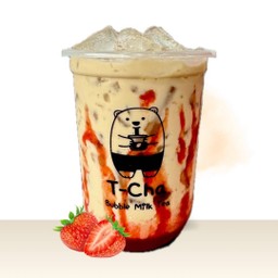 ชานมสตรอเบอร์รี่L