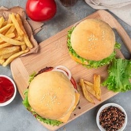 เซ็ทเบอร์เกอร์พี่น้องหมูและเนื้อ