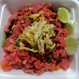 ข้าวผัดรถไฟ (โบราณสีชมพู)