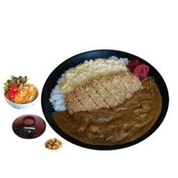 ข้าวหมูทอดแกงกะหรี่ไข่ข้น(R153)