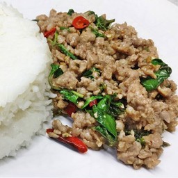 ข้าวกระเพราหมูสับ
