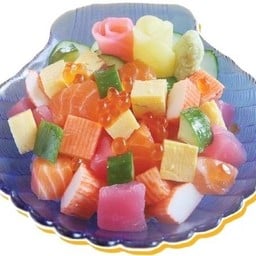 ข้าวหน้าปลาดิบรวม(D108)