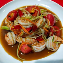 ตำกุ้งสุก