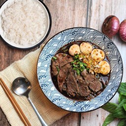 เกาเหลาหมู + ข้าวเปล่า