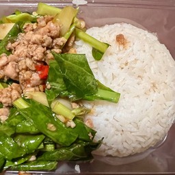 ข้าวคะน้าหมูสับ