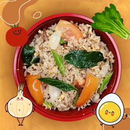 ข้าวผัดไข่ย้อนวัยเยาว์ (เลือกเนื้อสัตว์ในตัวเลือกนะคะ)