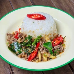 ข้าวขี้เมาเนื้อโคขุนบด