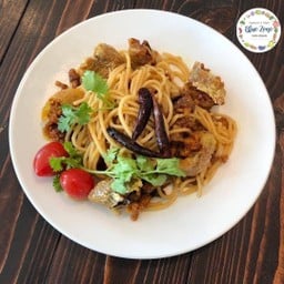 สปาเกตตีไส้อั่วสมุนไพร