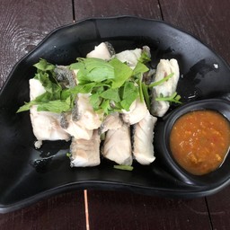 ปลากะพงลวกจิ้ม (ปลากะพงเกาะยอ )