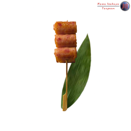 เบคอนพันไส้กรอกเสียบไม้ (Bacon Sausage Maki Skewers)