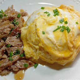 ข้าวหมูย่างเทอริยากิไข่ข้น