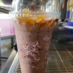 ดาร์กช็อกโกแลตคาราเมลเย็น Iced dark chocolate caramel