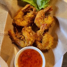 กุ้งชุปแป้งทอด