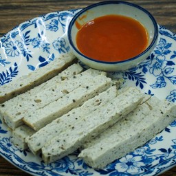 หมูยอพริกไทยดำลวก