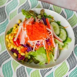 สลัดปูอัดไข่กุ้ง