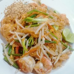 ผัดไทยกุ้งสด