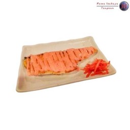 แซลมอนย่างราดซอสไข่ปลาเมนไทโกะ (Salmon Mentaiko Yaki)