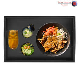 ชุดข้าวหน้าหมูน้ำมันงา (Buta Don Set)