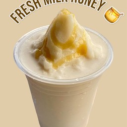 นมสดน้ำผึ้งปั่น