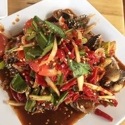 ตำหอยแครง