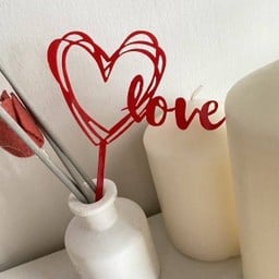 ป้าย love heart