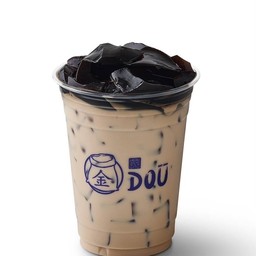 นมสดเฉาก๊วยเย็น (แก้ว)