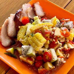 ตำผลไม้คอหมูย่าง