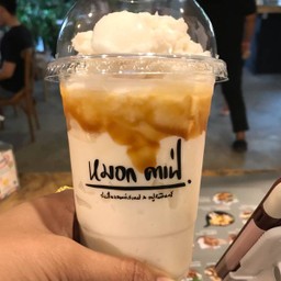 นมสดคาราเมล ปั่น