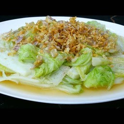 ข้าวราดผัดกาดขาว