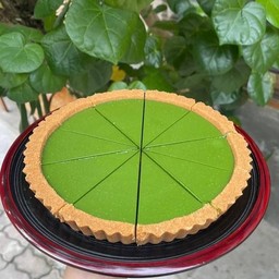 ทาร์ต Matcha Ganache Tart (ทาร์์ตมัทฉะ) เสิร์ฟคู่ถั่วแดงกวน