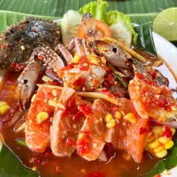 ยำปูม้า+แซลมอน
