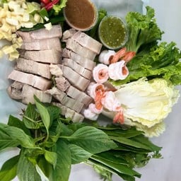 เมี่ยงรวมหมูสามชั้น + กุ้งชุดใหญ่