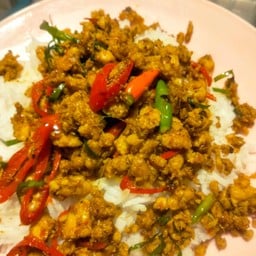 ข้าว+คั่วกลิ้งไก่