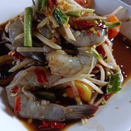 ตำกุ้งสด