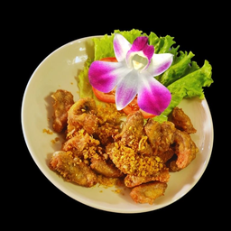 ไส้อ่อนทอดกระเทียม