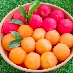 Yellow & red watermelon balls ( กล่อง 500 ml)