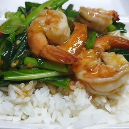 ผัดคะน้ากุ้ง