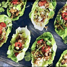 Chicken Larb Salad Wraps (7-10 pcs) + Healthy Drink