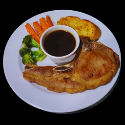 สเต็กหมู พอร์คชอปหมู