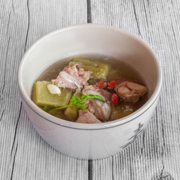 ต้มจืดมะระซี่โครงหมูเห็ดหอม