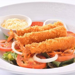สลัดกุ้งทอด