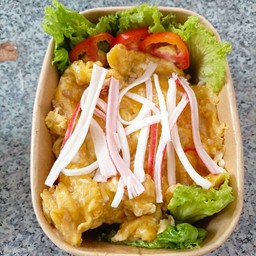 ข้าวไข่ข้นหน้าปูอัด