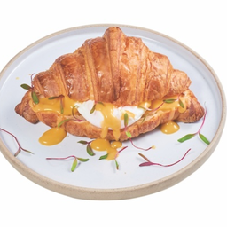 CR3 Croissant Egg Benedict Sandwich แซนวิชครัวซองต์ไข่เบเนดิกส์