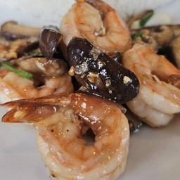 กุ้งผัดเห็ดหอม