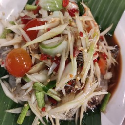 ตำหอยแครงกุ้งสด