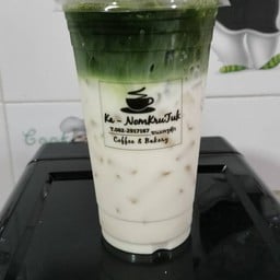 นมหมีชาเขียว