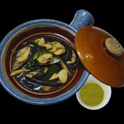 หอยแมลงภู่อบสมุนไพร