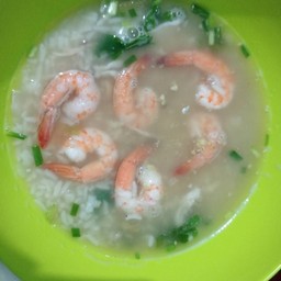 ข้าวต้มกุ้ง  แยกน้ำ   ไม่แยกน้ำ