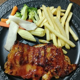 สเต็กไก่สไปซี่บาบีคิว